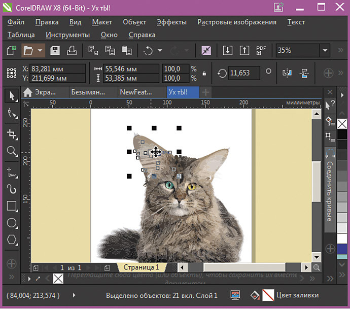 Замена корел. Coreldraw Интерфейс пользователя. Графика кот coreldraw. Coreldraw 11.0. Как в корел поменять менеджер цветов.